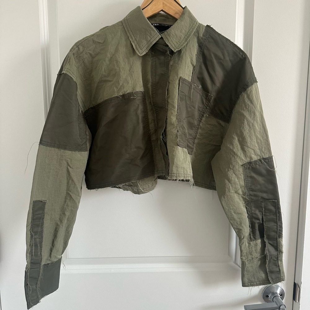 Zara Nylon Patchwork Cropped Top - image 6